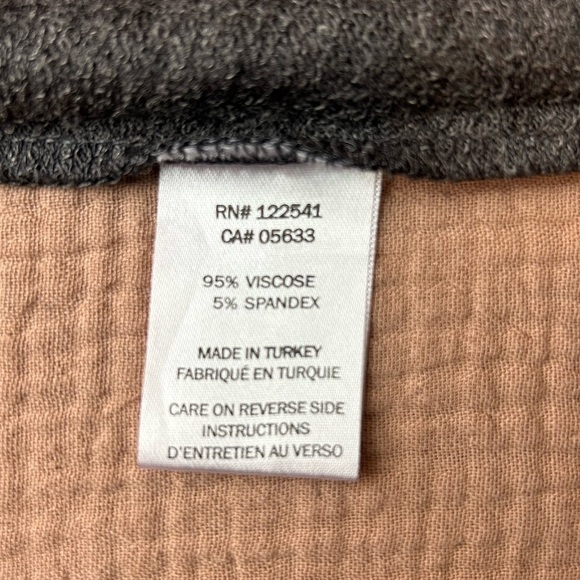 NWT BAR by Melis Kozan Raw Hem Tunic Grey Short Sleeve Dress, size S - Picture 8 of 9